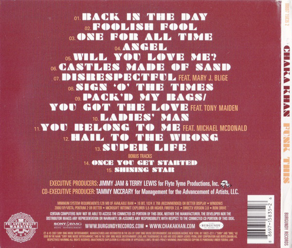 Chaka Khan  Funk This : Back